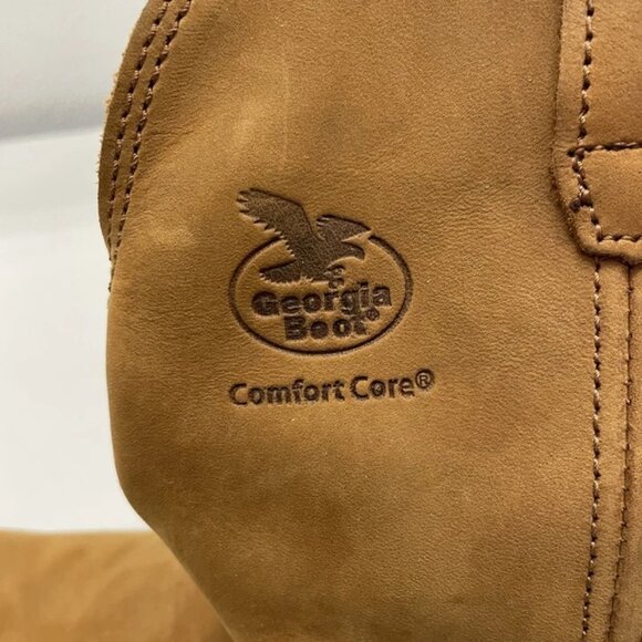 NEW GEORGIA BOOT Wellington Pull-On Work Boots – Brown – Men’s Size 10.5EE – New - Picture 2 of 6